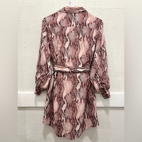 Current/Elliott The Carmel Dress in Peach Whip Python Size 0 - Picture 6 of 12